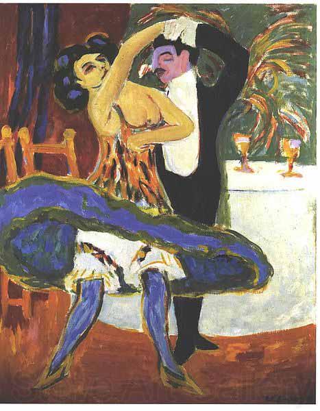 Ernst Ludwig Kirchner Variete Norge oil painting art